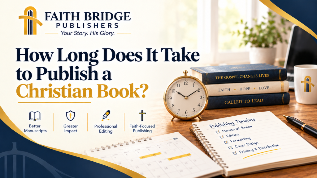 How long it takes to publish a Christian book with a publishing timeline and checklist